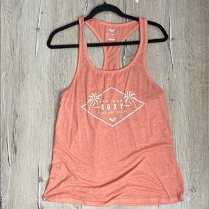 Roxy Peach Tank Top with White Logo